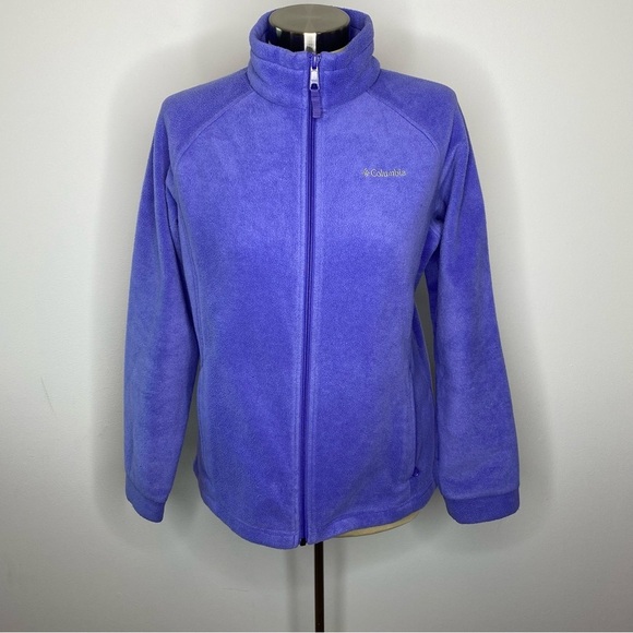Columbia Lavender Full Zip Front Fleece - Picture 1 of 9